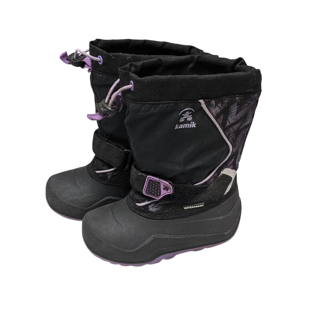 Kamik Girls Insulated Snow Boots Size 11